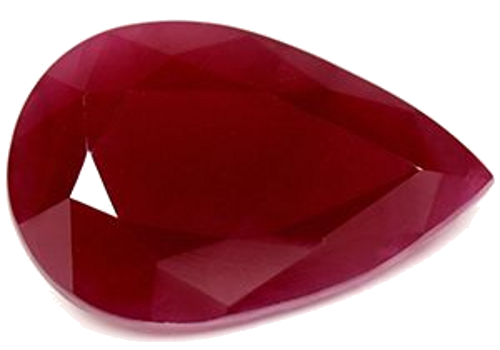 4.63 carat RED Pear Rubinas (1)
