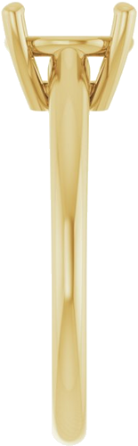 Sužadėtuvių Žiedas 750 Geltonojo Aukso Round 8.2mm (4)