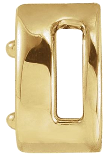 14K Yellow 2.5 mm Round Teardrop Slide Pendant Mounting (2)