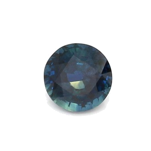 0.83 carat BLUE BRILLIANTSTEP cut Round Safyras (1)