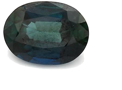1.12 carat BLUE BRILLIANTSTEP cut Oval Safyras (1)