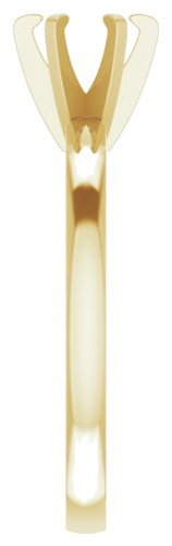 Sužadėtuvių Žiedas „Solitaire“ 585 Geltonojo Aukso Round 5.4mm (4)