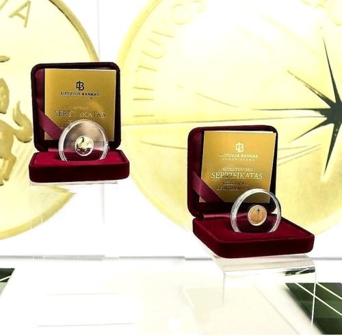 2016 Physics Lithuania 5 Euro gold coin (3)