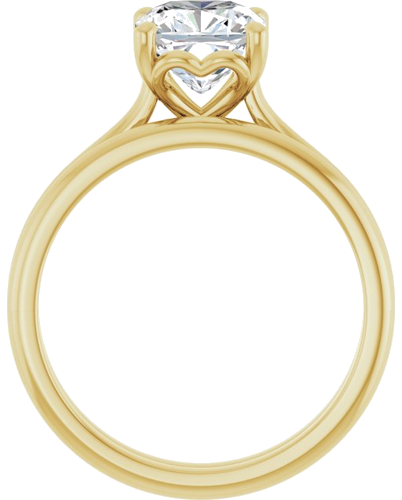 Sužadėtuvių Žiedas „Solitaire“ 18k yellow gold Cushion 7mm (7)