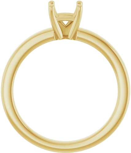 Sužadėtuvių Žiedas „Solitaire“ 585 Geltonojo Aukso Asscher 5mm (2)