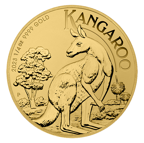 1/4 oz Kangaroo 2023 Australia Gold Coin (.9999 Nugget) (1)