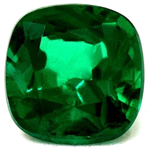 1.41 carat GREEN Cushion Smaragdas (1)
