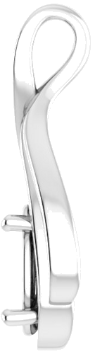 14K White  9x7 mm Oval Pendant Mounting (3)