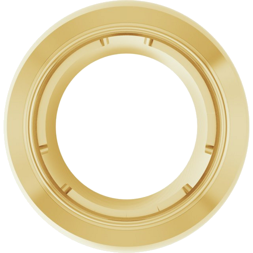 Pakabukas „Round Bezel-Set Slide“ 750 Geltonojo Aukso Round 4.4mm (1)