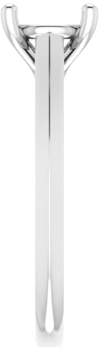 Sužadėtuvių Žiedas „Solitaire“ 585 Baltojo Aukso Round 7.4mm (4)