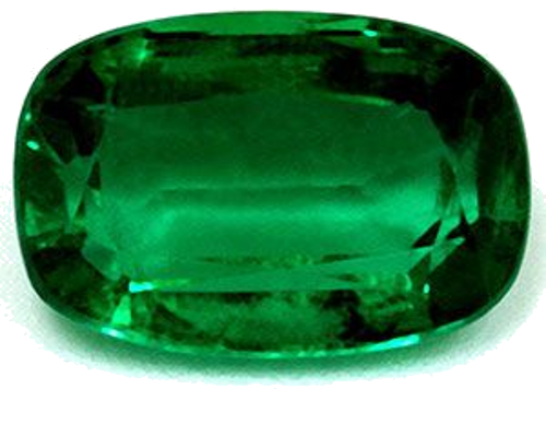 1.15 carat GREEN Cushion Smaragdas (1)