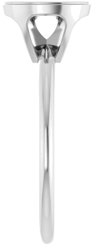 Sužadėtuvių Žiedas „Solitaire“ 585 Baltojo Aukso Oval 8mm x 6mm (4)