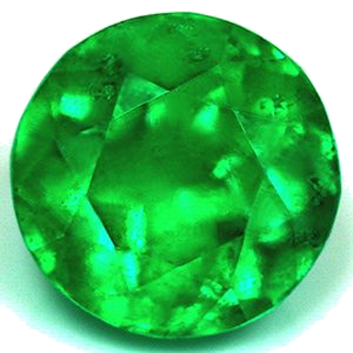 1.49 carat GREEN Round Smaragdas (1)