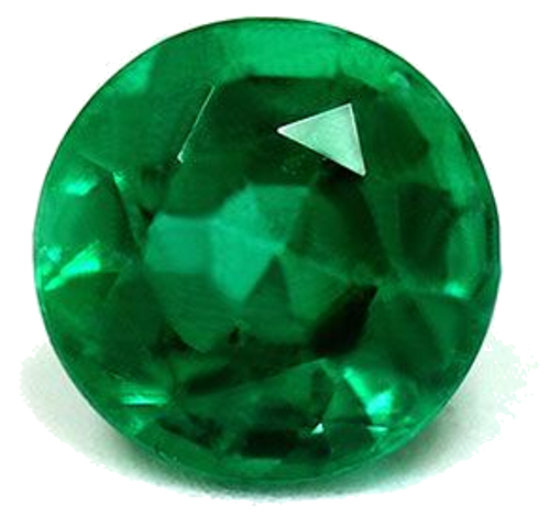 1.35 carat GREEN Round Smaragdas (1)