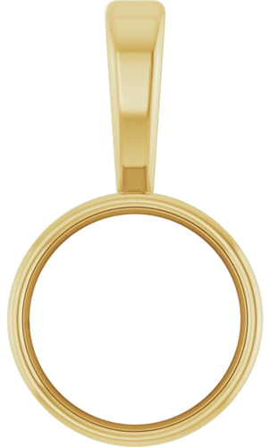 Pakabukas „Bezel-Set Solitaire“ 585 Geltonojo Aukso Round 6.5mm (1)