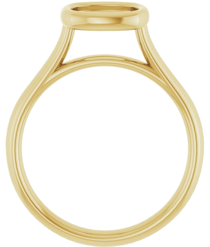 Sužadėtuvių Žiedas „Bezel-Set Solitaire“ 585 Geltonojo Aukso Cushion 7mm (2)