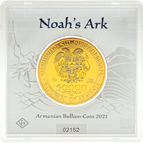 1 oz Noasa šķirsts 2021 Armēnija Zelta monēta (2)