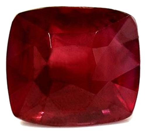 1.05 carat RED Cushion Rubinas (1)