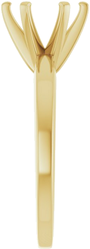 Sužadėtuvių Žiedas „Solitaire“ 585 Geltonojo Aukso Round 8mm (4)