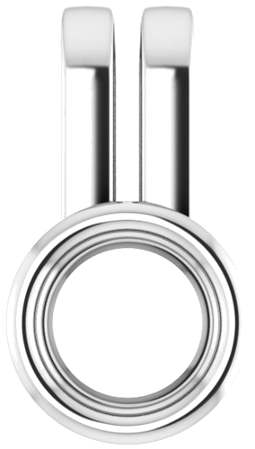14K White 4.1 mm Round Pendant Mounting (1)