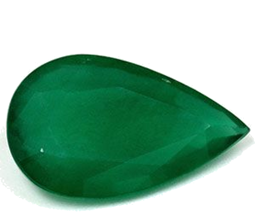 4.29 carat GREEN Pear Smaragdas (1)