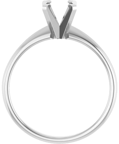 Sužadėtuvių Žiedas „Solitaire“ 585 Baltojo Aukso Emerald 6.5mm x 5mm (2)