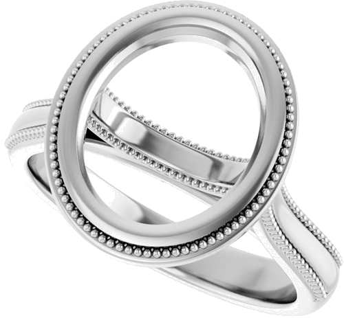 Sužadėtuvių Žiedas „Solitaire“ 585 Baltojo Aukso Oval 11mm x 9mm (4)