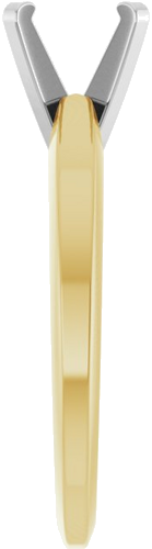 Sužadėtuvių Žiedas „Solitaire“ 585 Baltojo Ir Geltonojo Aukso Round 6.5mm (4)