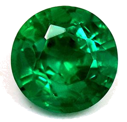 1.08 carat GREEN Round Smaragdas (1)