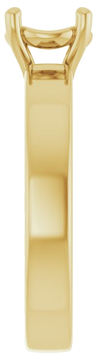 14K Yellow 6.5 mm Round Solitaire Engagement Ring Mounting (4)