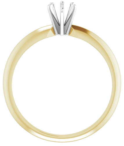 Sužadėtuvių Žiedas „Lightweight Solitaire“ 585 Baltojo Ir Geltonojo Aukso Pear Shape 6mm x 4mm (2)