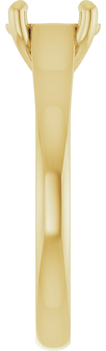 Sužadėtuvių Žiedas „Solitaire“ 585 Geltonojo Aukso Oval 7mm x 5mm (4)