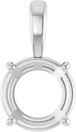 Pakabukas „Solitaire“ 925 Sidabro Round 9mm (1)