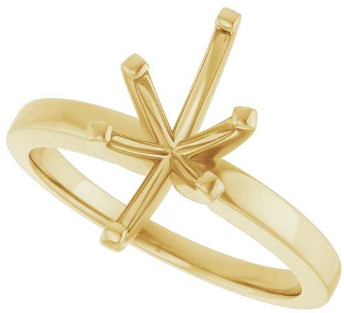 14K Yellow 12x6 mm Marquise Solitaire Engagement Ring Mounting (5)