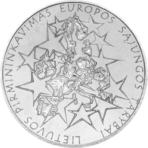 2013 Lithuania Presidency of the EU Council 1 litas coin (1)