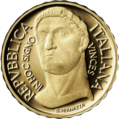 3 g Constantine (Roman emperors) 2021 Italy 10 euro gold coin (1)
