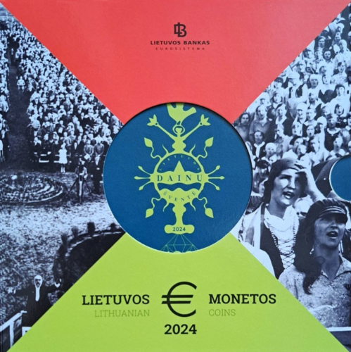 2024 Lithuania Song Festival Euro Coin BU Set (1)