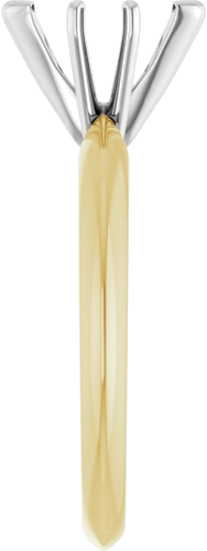 Sužadėtuvių Žiedas „V-End Light Solitaire“ 585 Baltojo Ir Geltonojo Aukso Marquise 8.6mm x 4mm (4)