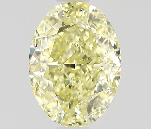 1.0 carat Fancy Light Yellow-VS1 Natūralus Oval Deimantas (1)