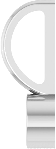 14K White 3.5 mm Round Solitaire Charm Pendant Mounting (3)