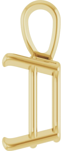 Pakabukas „Emerald 4-Prong Solitaire“ 585 Geltonojo Aukso Emerald 9.5mm x 7mm (3)