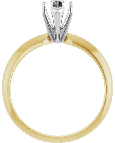 Sužadėtuvių Žiedas „V-End Light Solitaire“ 585 Baltojo Ir Geltonojo Aukso Marquise 10mm x 5mm (2)