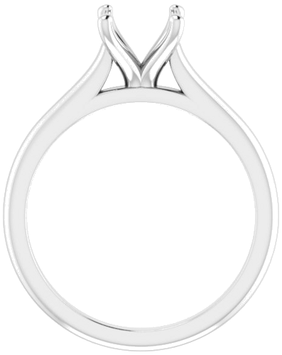 Platinum 7 mm Round Solitaire Engagement Ring Mounting (2)