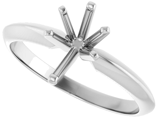 Sužadėtuvių Žiedas „Lightweight Solitaire“ 585 Baltojo Aukso Pear Shape 8.5mm x 5mm (5)