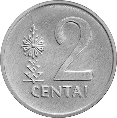 1991 Lietuva 5, 2 un 1 cents UNC komplekts (5)