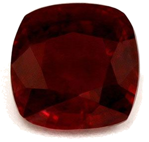1.3 carat RED Cushion Rubinas (1)