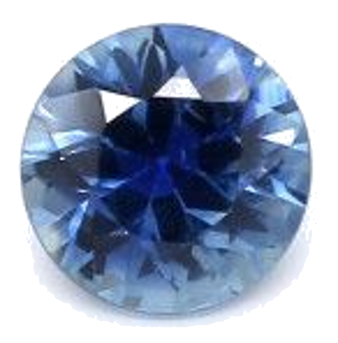 0.28 carat BLUE BRILLIANT cut Round Safyras (1)