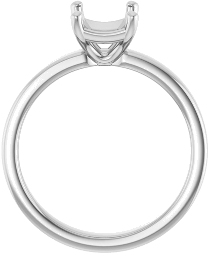 Sužadėtuvių Žiedas „Solitaire“ 585 Baltojo Aukso Emerald 8mm x 6mm (2)