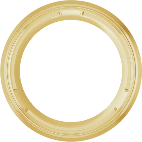 Pakabukas „Round Bezel-Set Slide“ 585 Geltonojo Aukso Round 10mm (1)