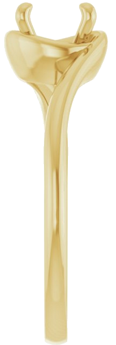 14K Yellow 6.5 mm Round Engagement Ring Mounting (4)